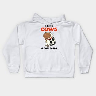 I like Cows and Capybaras Kids Hoodie